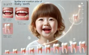 2歳の子供が大きく口を開けている